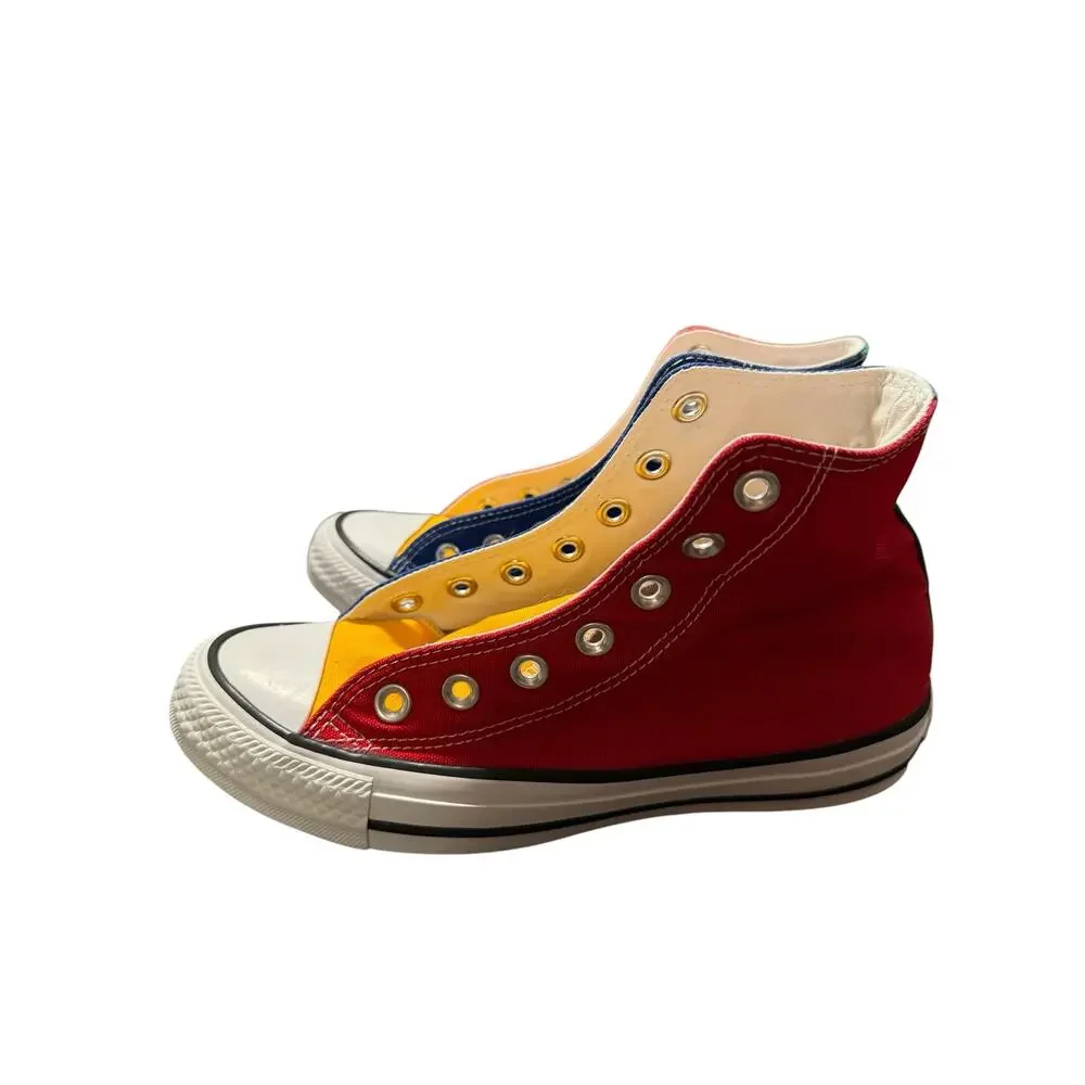 Converse Multicolored Youth Tennis Shoe Size 4-no shoe strings